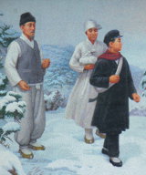 Nordkoreanisches Gemälde