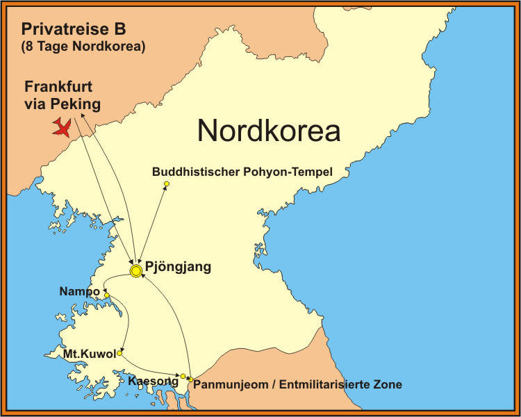 Nordkorea Individualreise 8 Tage