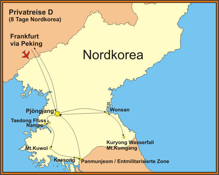 Nordkorea Reise individuell 8 Tage