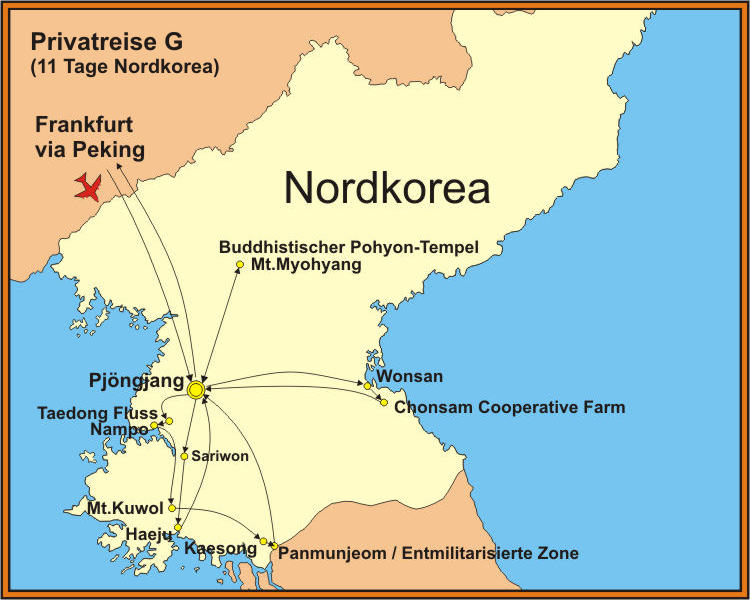 Nordkorea Rundreise 11 Tage