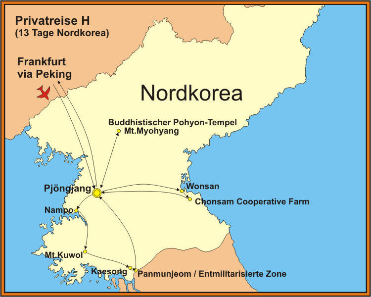 Nordkorea Rundreisen 13 Tage